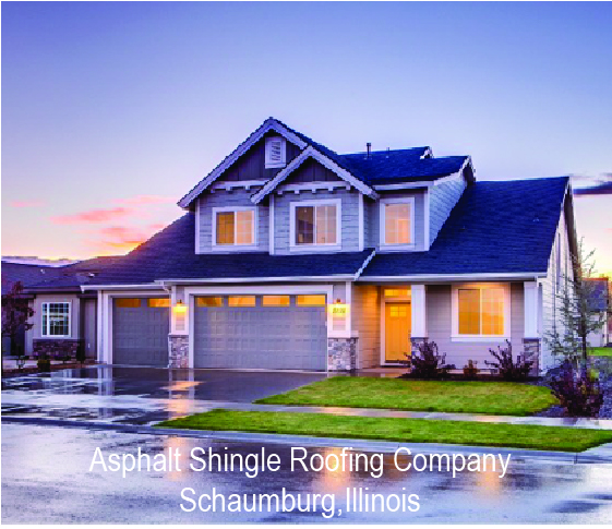 stunning dark grey asphalt shingle roof installation for new construction home in Schaumburg, Illinois