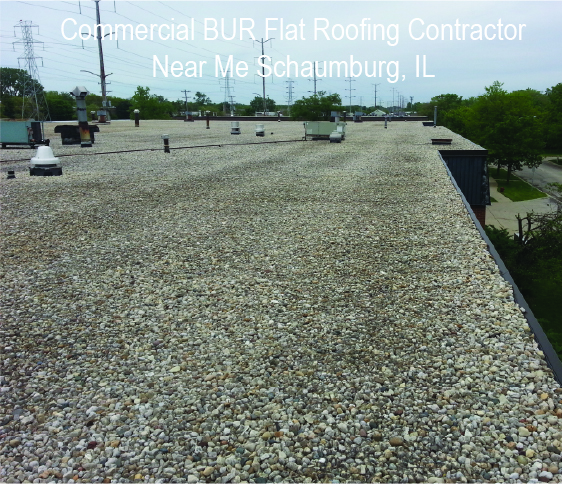 Built Up Roof For Commercial Property in Schaumburg IL 60173, 60193, 60194, 60195