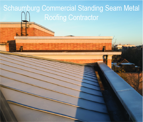 commercial brown standing seem metal roof company in Schaumburg IL 60173, 60193, 60194, 60195